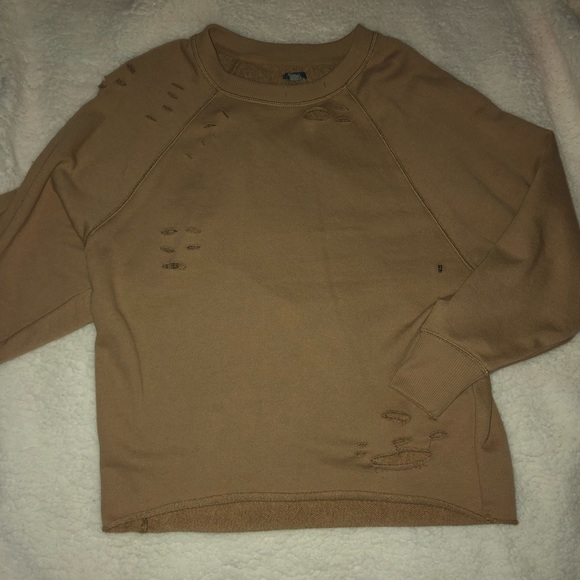 aerie Sweaters - distressed aerie crew neck